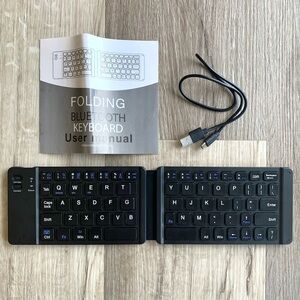NWOT Mini Foldable Wireless Keyboard Compatible with iOS, Android and Windows